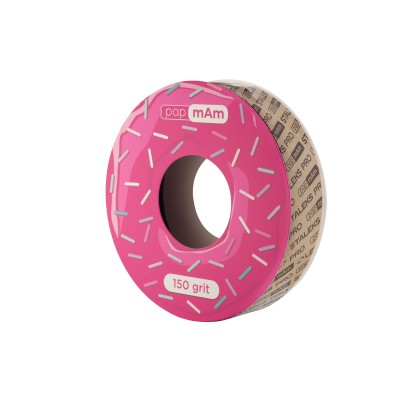 Disposable white abrasive tape papmAm EXPERT 150 grit for the plastic case