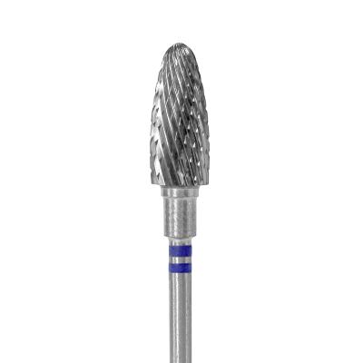 Carbide nail drill bit for left-handed users corn blue EXPERT head diameter 6 mm / working part 14 mm